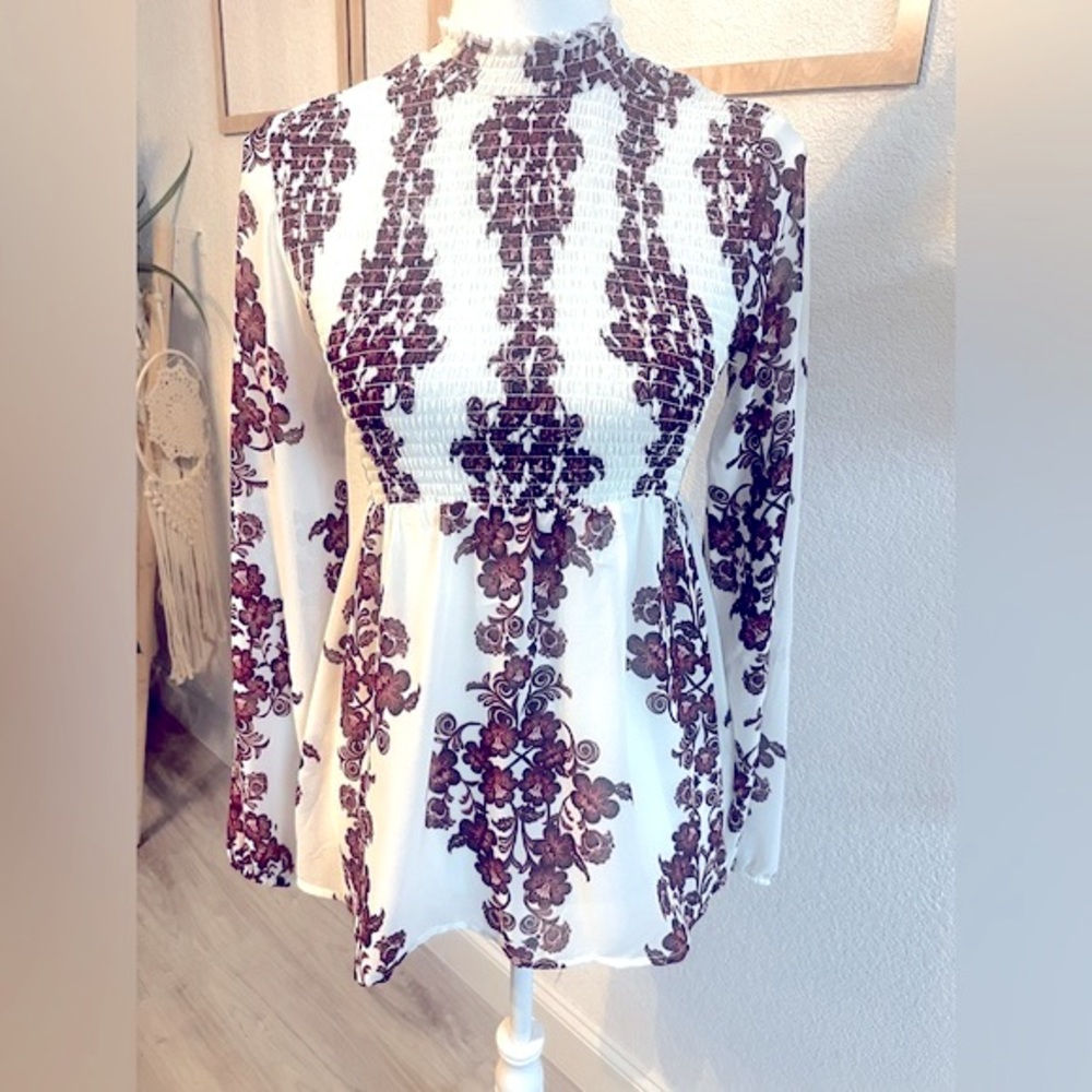 Mock Turtle Neck, long sleeve blouse
